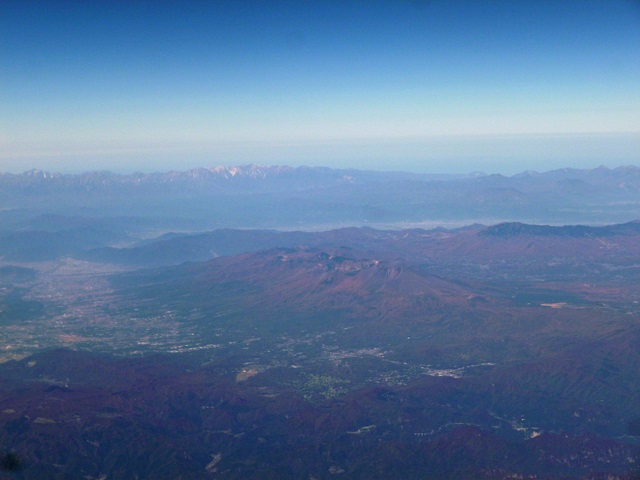 浅間山　航空写真