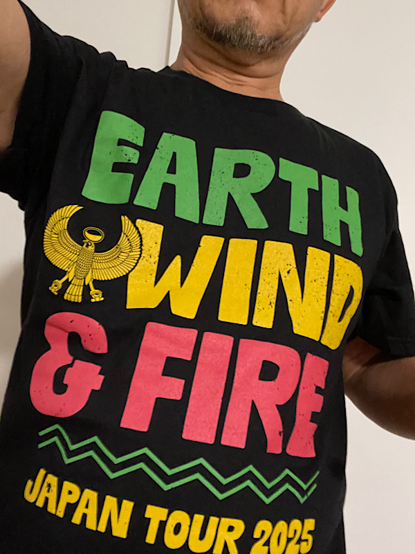 Earth, Wind & Fire Japan Tour 2025 Tシャツ Earth, Wind & Fire Tシャツ 2025年日本ツアー