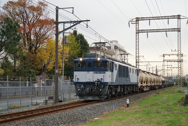 EF64 1052牽引 酒折ロングチキ工臨 & EF65 1105牽引 新川崎ロングチキ工臨6