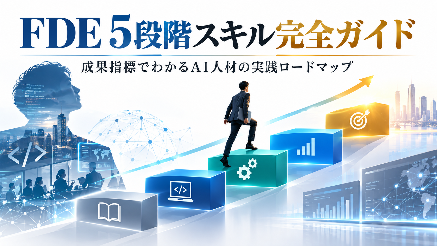 【広告代理店コンサル向け】FDE 5段階スキル完全ガイド｜成果指標でわかるAI人材の実践ロードマップ