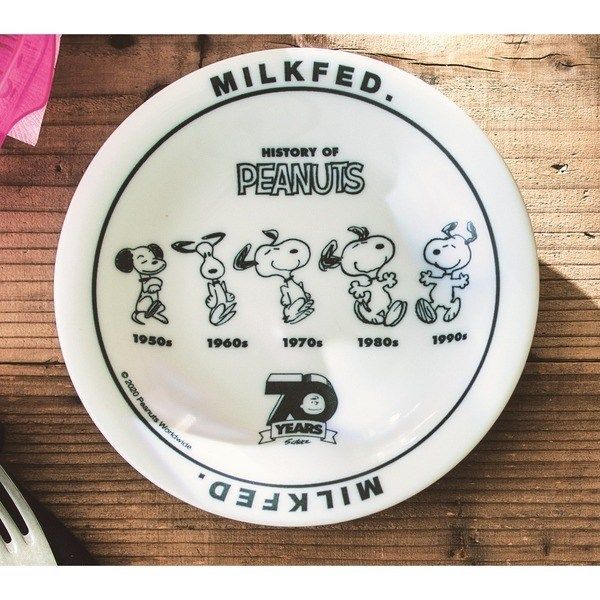 セブン イレブン限定 Mini 6月号 増刊号の付録は Milkfed 特製 スヌーピーヒストリー 美濃焼のお皿です スヌーピーとっておきブログ 楽天ブログ