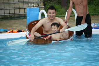 素麺樽乗りタイムレース