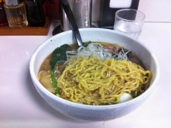 らーめん丈屋　美郷店　あんかけらーめん　麺