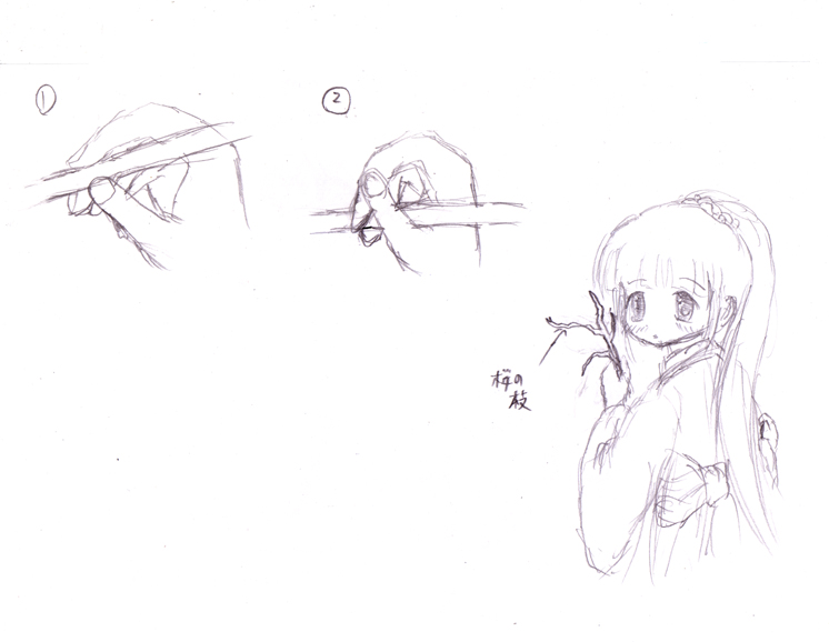 てんてー絵思いだし模写