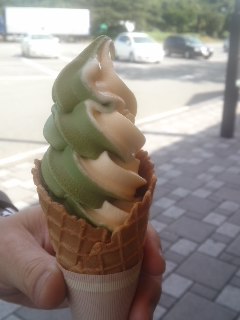 日本平　抹茶バニラソフト