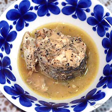 美味しい鯖水煮 黒胡椒にんにく入り