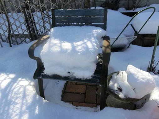雪を抱いた椅子