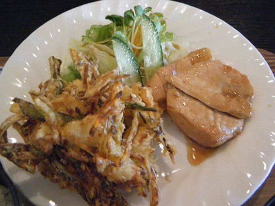 シェフの「小エビかき揚げ」-2♪