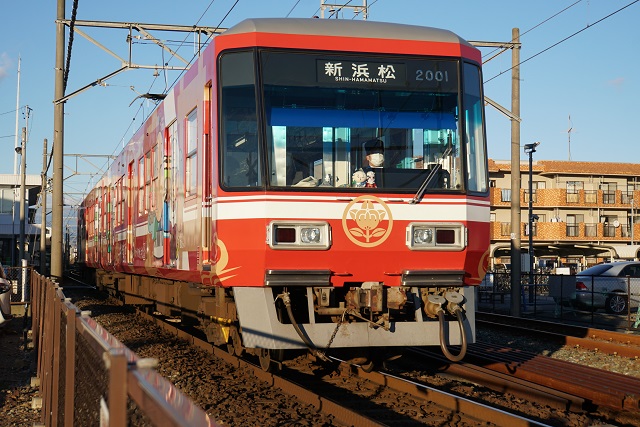 遠州鉄道 ＮＨＫ大河ドラマ『おんな城主 直虎』直虎ちゃん 家康 くん ラッピング電車6