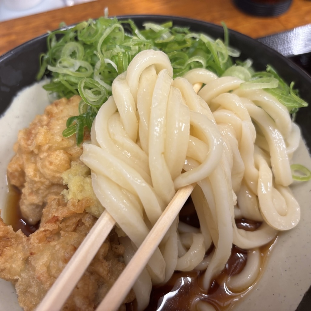 本日のさぬきうどん とり天ぶっかけ650円（いぶきうどん
