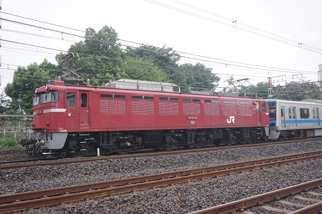 EF81 139牽引 小田急4000形 大宮 出場配給5
