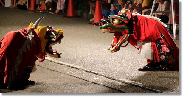 山代大田楽-24 獅子舞-4 15.8.2