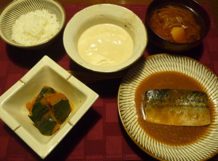 2013.11.07かほ?ちゃ甘煮＆さは?味噌煮＆湯葉豆腐8.jpg