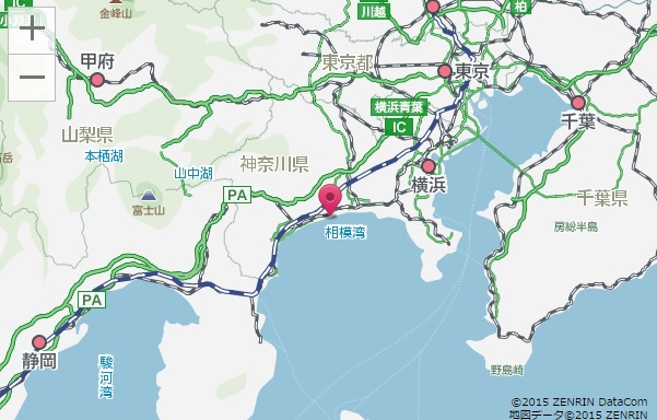 大磯の位置（マーク）