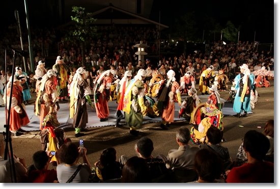 山代大田楽-41 総田楽-11 タンブリングの準備 15.8.2