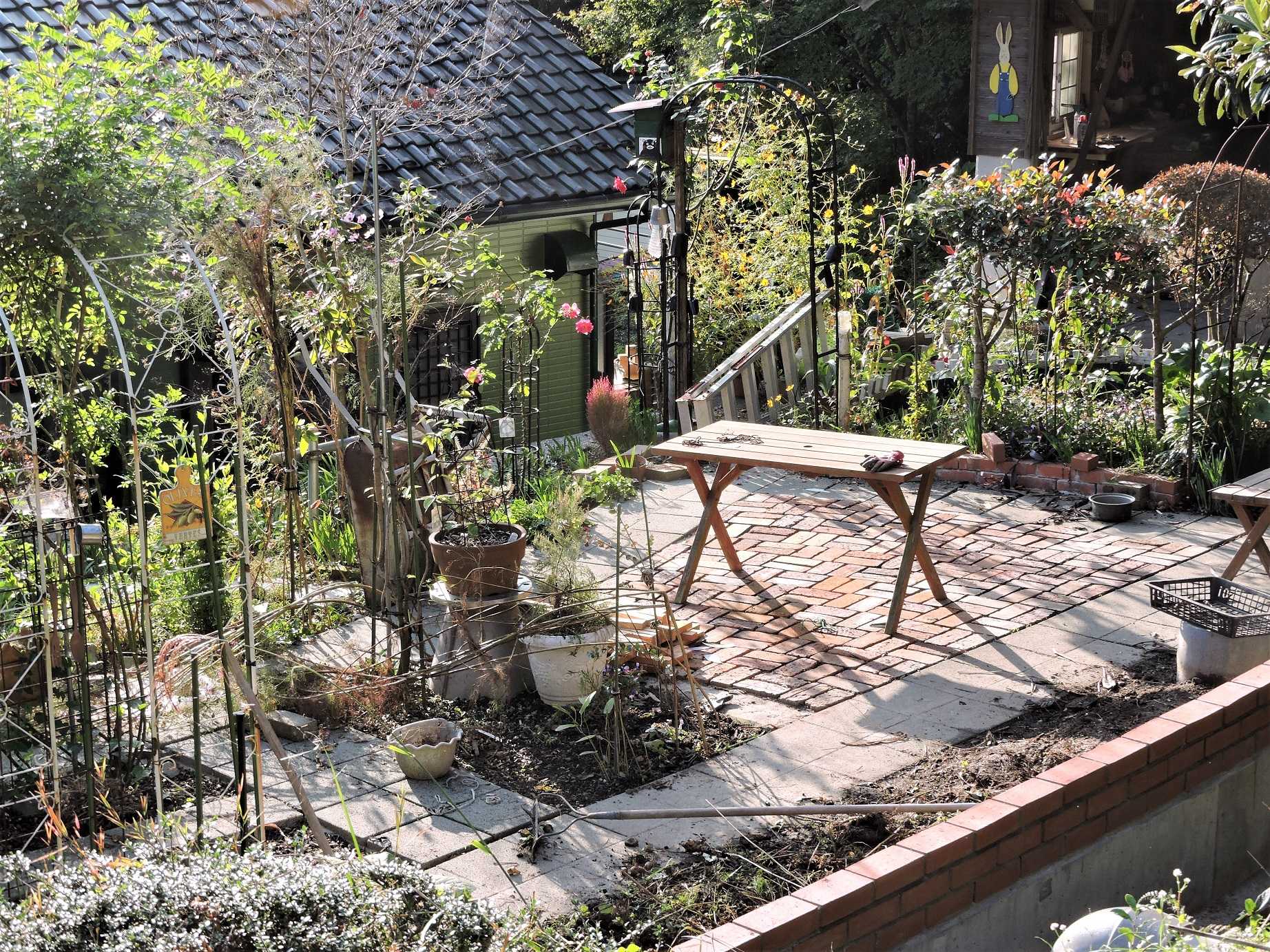 庭で昼食 これから庭造りが楽しみ すぷーん ガーデン 楽天ブログ