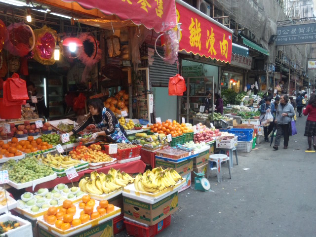 香港の市場