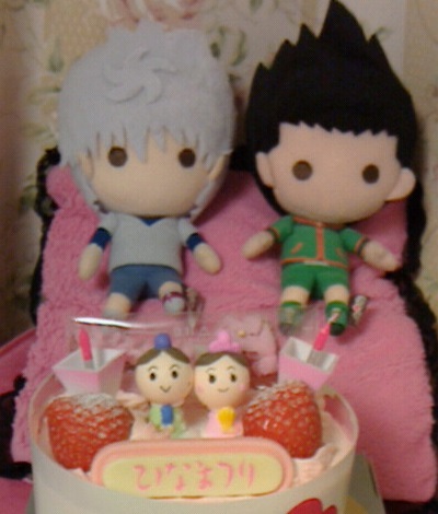 ひな祭りケーキ　ゴン×キルア