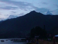 フェワ湖の夕暮れ２.JPG