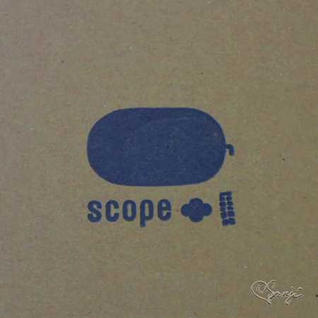 【スコープ別注】東屋 / 木瓜角皿 ヒラヒラ正角の箱の蓋のロゴ