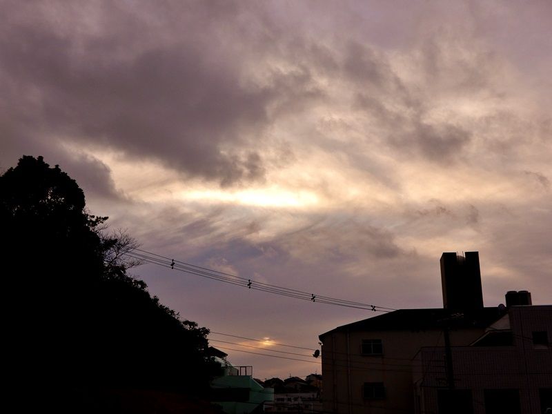 夕暮れ