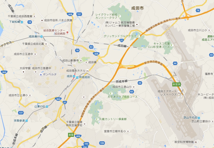 広域成田地図