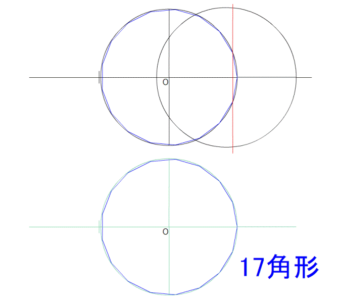 正１７角形の作図8.gif