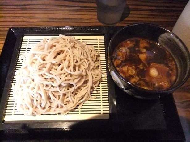 生そば睦月＠三ノ輪橋のつけ牛すじそば(大盛り)１