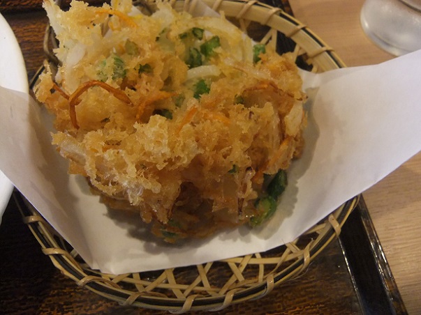 しぶそば大崎広小路店の冷しかき揚げそば３