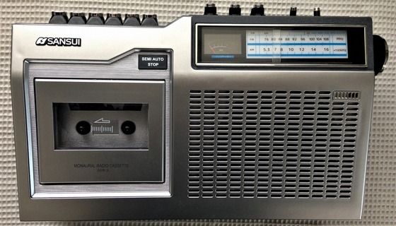 日本最大の 【中古】SANSUI ラジカセ SANSUI S（シルバー） SCR-3