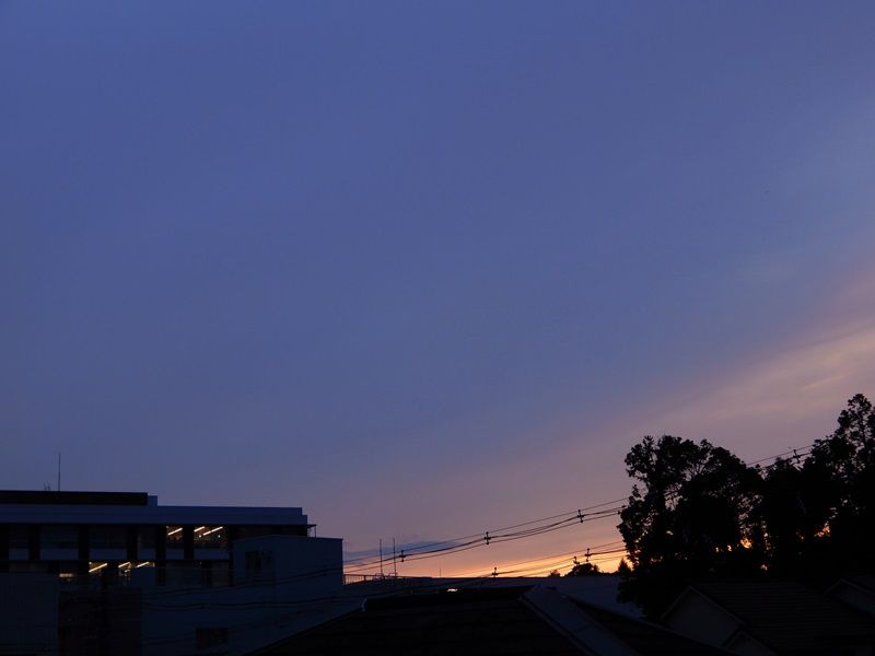 夕暮れ