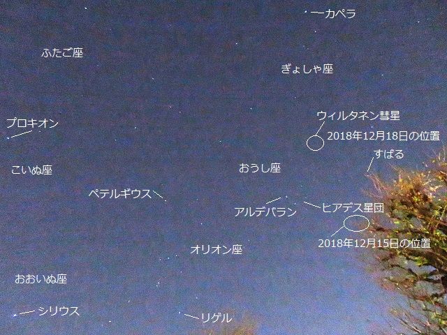 46ｐウィルタネン周期彗星 ２ 18年12月18日 星とカワセミ好きのブログ 楽天ブログ
