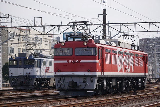 EF81 95牽引 水戸ホキ工臨 & EF64 1005牽引 鹿島貨物6