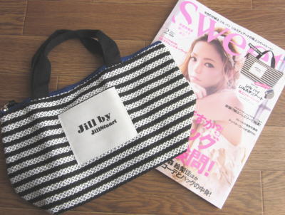 sweet 2014_2月号 付録 JILL by JILLSTUART ツイードトート.JPG