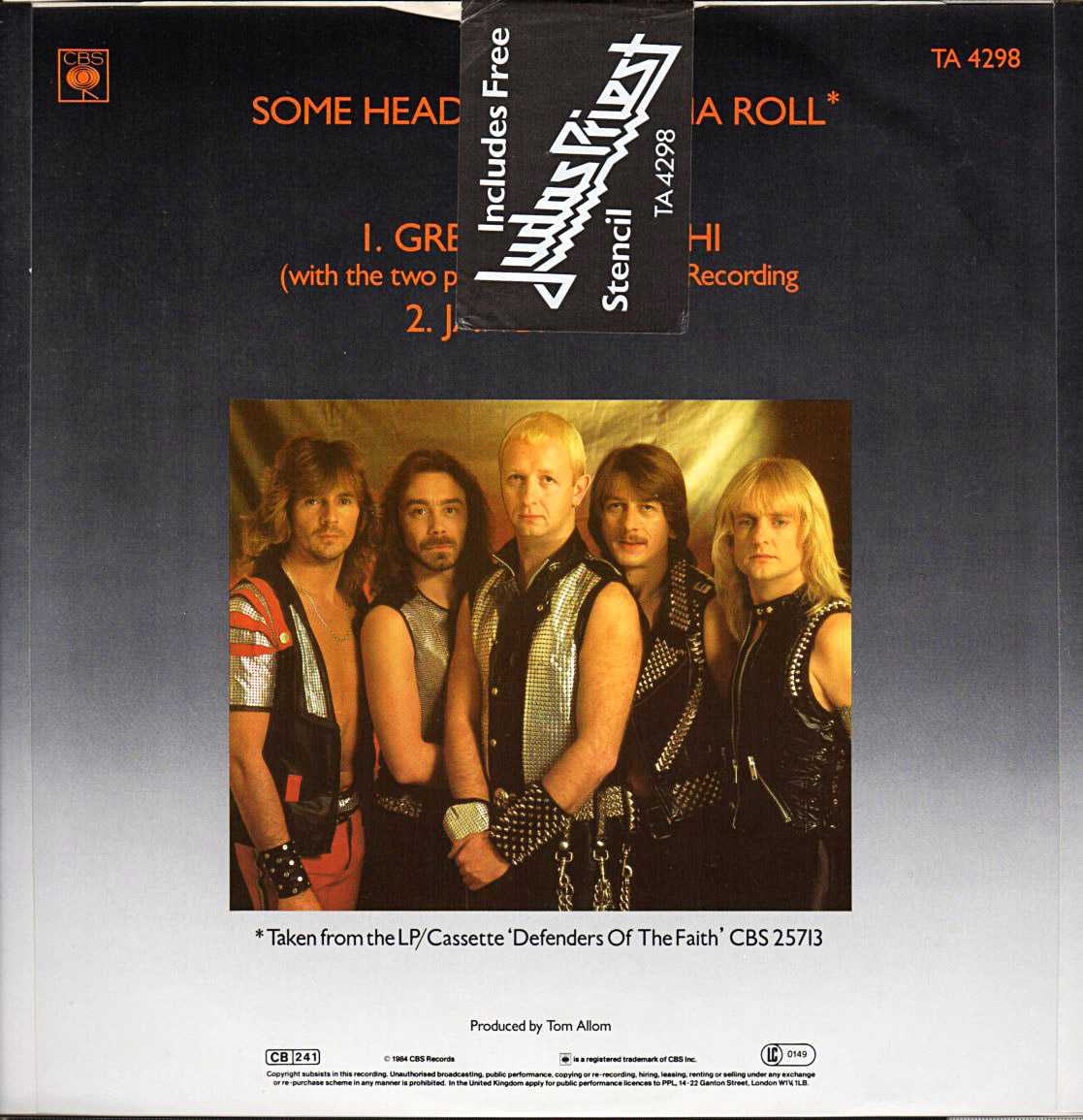 ジューダス・プリースト Judas Priest『Some Heads Are Gonna Roll』/1984年 12インチシングル