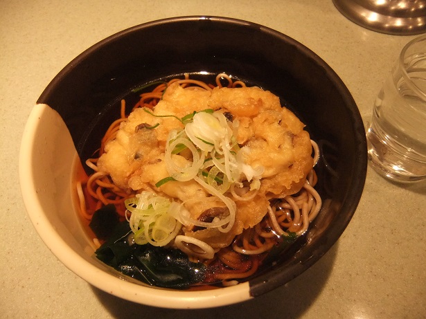 新和そば＠新宿の本しめじ＆舞茸の天ぷらそば１