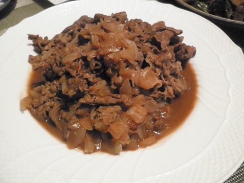 手料理牛肉の赤ワイン煮