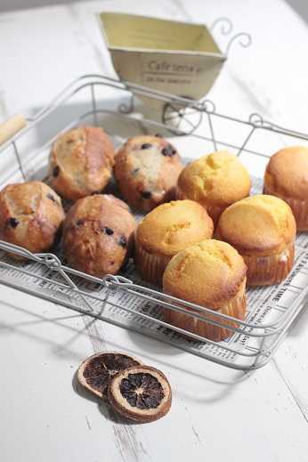 ブルーコーンコーンブレッドマフィンのレシピ