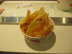 できたてポテトチップス