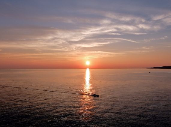 海　夕日　田舎暮らし