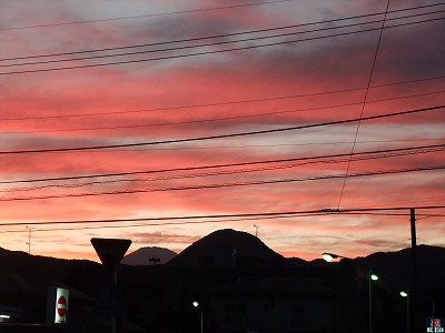 20120925真っ赤な夕焼け