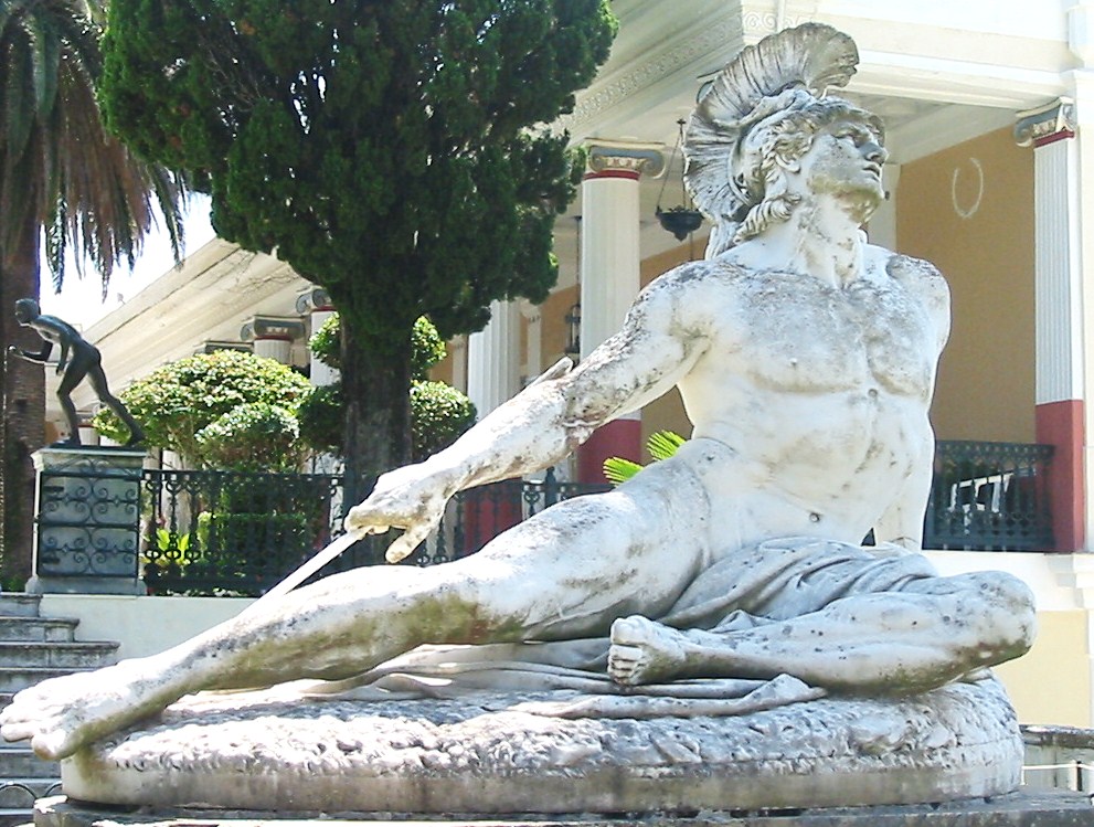 アキレウス像　トロイア戦争英雄