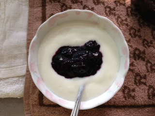 ヨーグルトに乗せて