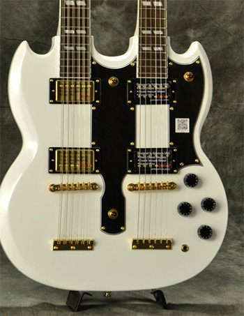 ダブルネック SG Epiphone G-1275 Alpine White