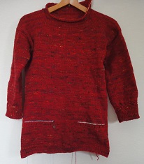 編んでのGプルオーバー身頃