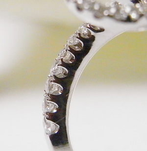 綺麗なダイヤモンド１００石で創る　花指輪　　８　横濱元町エクセル宝飾