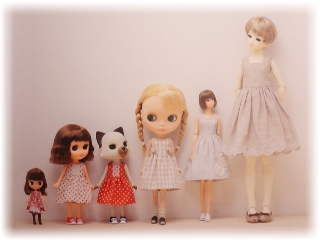 各サイズのドール服が作れる本