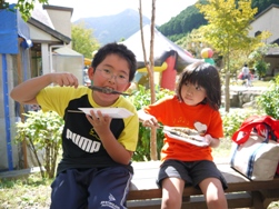 10月8日ヨーデルの森 焼き魚