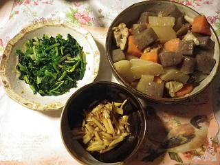 ほうれん草煮物キンピラ306.JPG