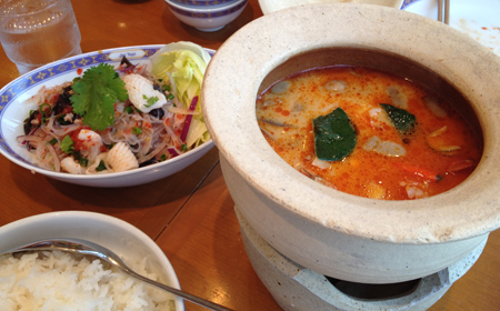 ジャイタイランチコーストムヤンクンと春雨サラダ